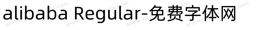 alibaba Regular字体转换